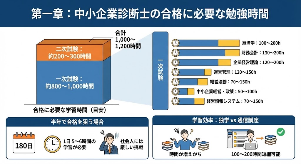 中小企業診断士試験に半年で合格できる？短期合格の現実と最短ルートを
